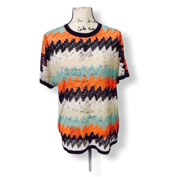 Bobeau SZ S Oversized crochet top - Picture 2 of 4